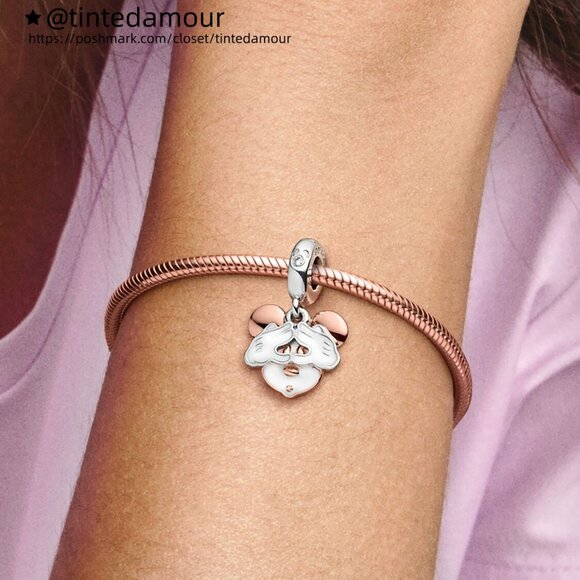 Pandora Disney Mickey Mouse Double Dangle Charm - Picture 5 of 6